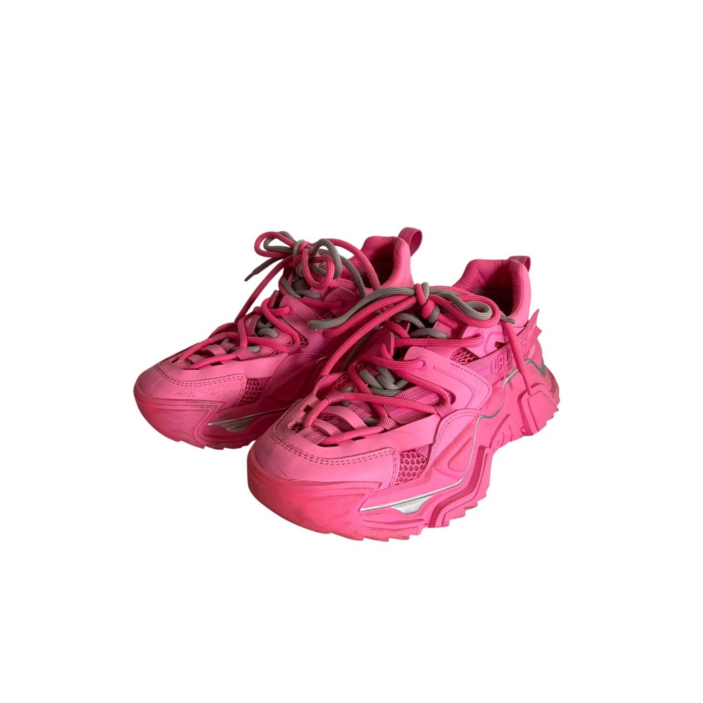 Steve Madden Power Hot Pink Chunky Platform Sneakers POWE06S1 Womens 7.5M